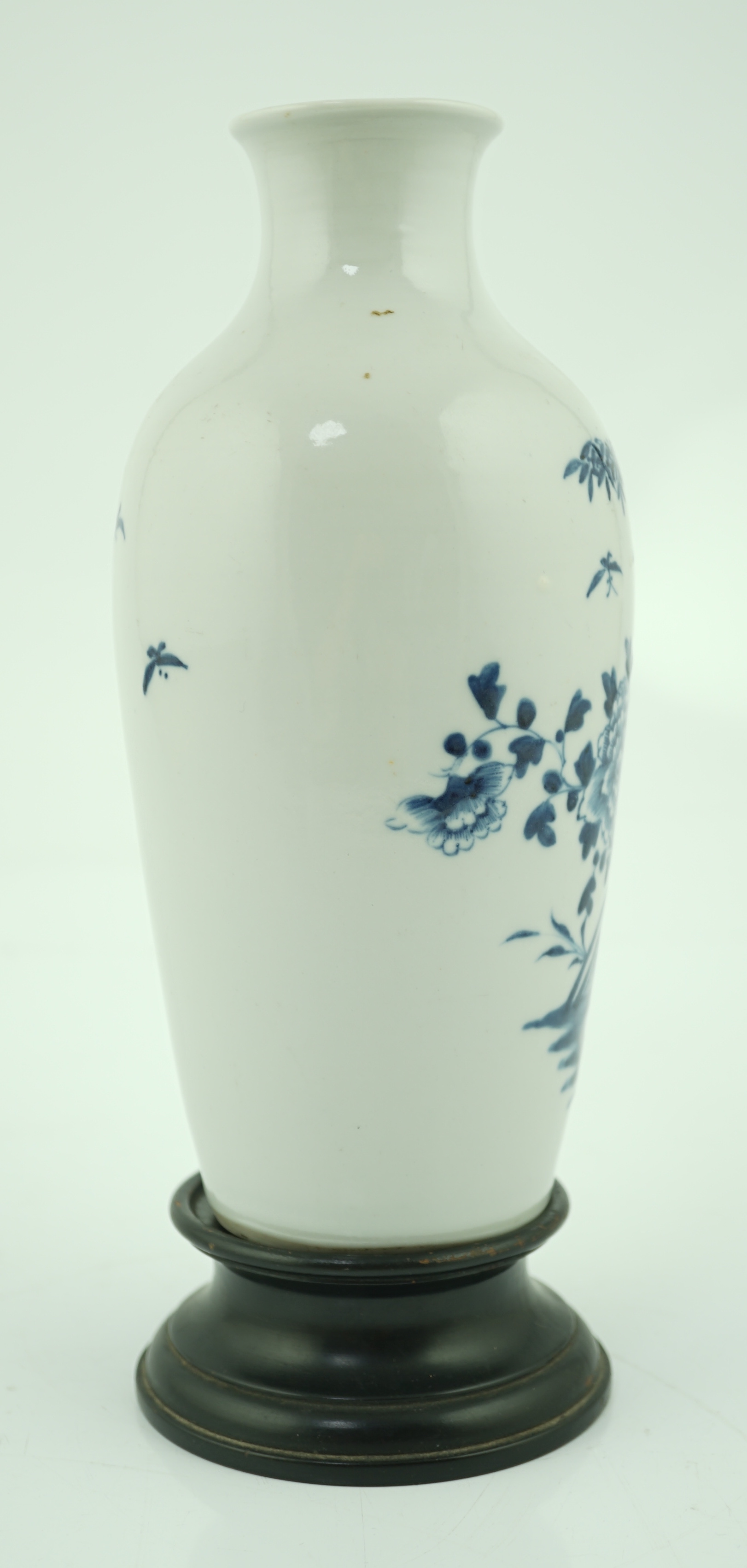 A Chinese blue and white ‘peonies and bamboo’ vase, Jiaqing period